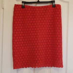 Coral Crocheted Skirt